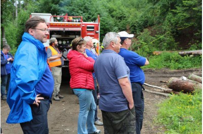 Hasiči bojovali s rozsáhlým lesním požárem u hranic s Polskem. V rámci cvičení Forest Fire 2017