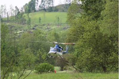 Hasiči bojovali s rozsáhlým lesním požárem u hranic s Polskem. V rámci cvičení Forest Fire 2017