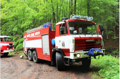 Hasiči bojovali s rozsáhlým lesním požárem u hranic s Polskem. V rámci cvičení Forest Fire 2017