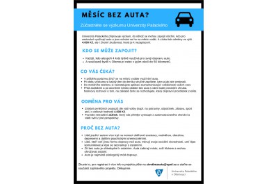 Zapojte se do výzkumu a poznejte, jaké to je, žít měsíc bez auta
