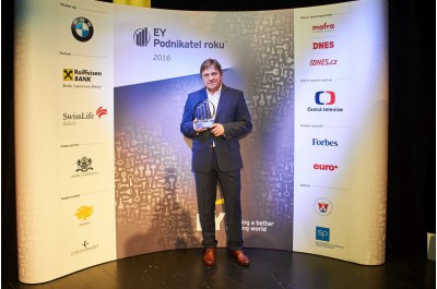 Krajský vítěz a držitel titulu EY Podnikatel roku 2016 Olomouckého kraje, Pavel Koutný, spolumajitel a jednatel oděvní firmy Koutný spol. s r.o.
