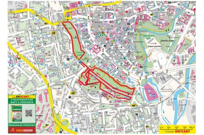 Mapa - ČEPS CHRISTMAS NIGHT RUN OLOMOUC