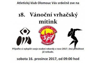 18. ročník Mezinárodní vánoční vrhačský mítink