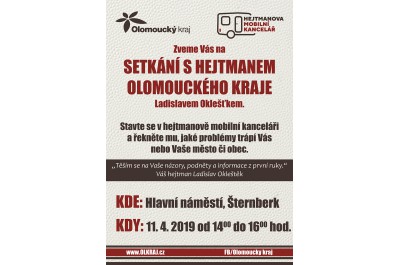 Setkání s hejtmanem Olomouckého kraje Ladislavem Oklešťkem 