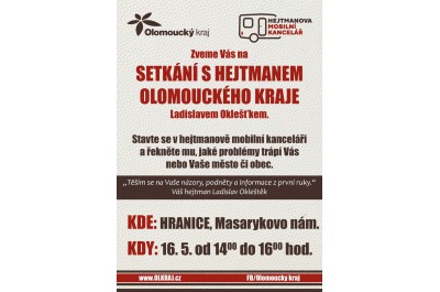 Hejtmanství přesídlí do Hranic
