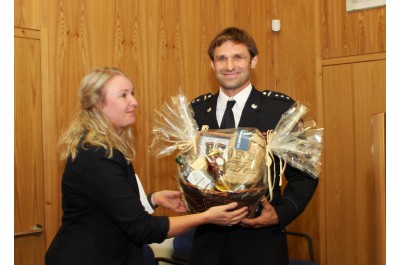 Hejtman ocenil profesionálního hasiče Michala Přecechtěla. Za zlato ze světových her 