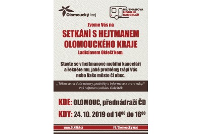 Setkání s hejtmanem Olomouckého kraje Ladislavem Oklešťkem  
