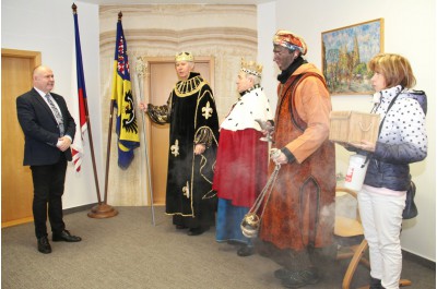 Na úřad zavítali králové. Hejtmanství mělo vzácnou návštěvu 