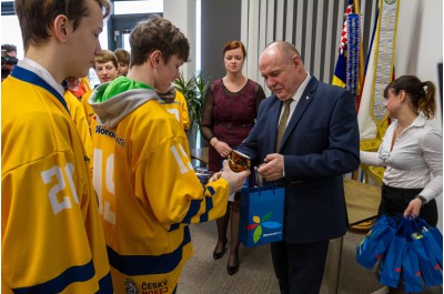 Hejtman přijal medailisty. Příští rok bude olympiáda u nás 