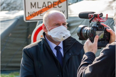 Mobilní odběrná stanice vyrostla během tří hodin