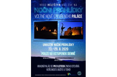 Noční prohlídky na hradě Helfštýn, včetně nově otevřeného paláce
