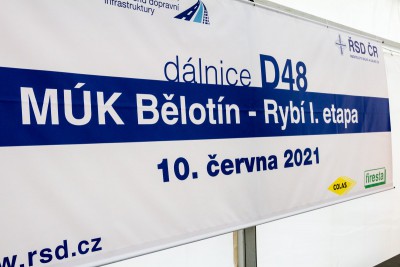 ŘSD včera zahájilo stavbu dálnice Bělotín - Rybí