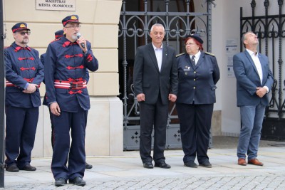 Slavnostní předání cisternové automobilové stříkačky JSDH Olomouc - Chválkovice