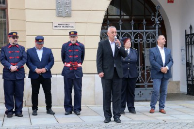 Slavnostní předání cisternové automobilové stříkačky JSDH Olomouc - Chválkovice