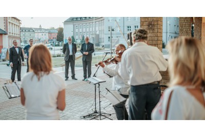 Slavnostní koncert pořádaný u příležitosti 50. výročí otevření kulturního domu v Zábřehu