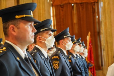 Hasiči převzali medaile za dlouholetou práci u sboru