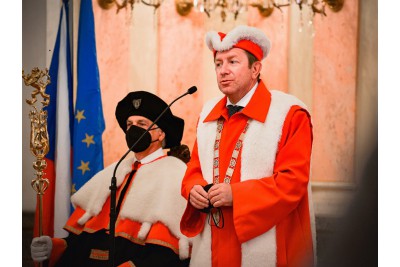 Rektor Martin Procházka složil inaugurační slib