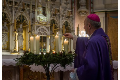 Mše svatá s předáním Betlémského světla Foto: Pavel Langer