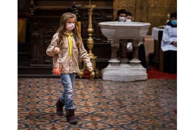 Mše svatá s předáním Betlémského světla Foto: Pavel Langer