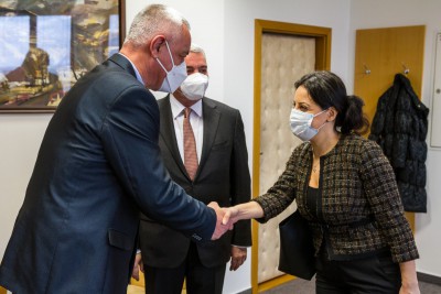 Olomoucký kraj navštívil arménský velvyslanec. S hejtmanem mluvil o vzájemné spolupráci