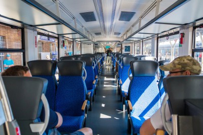V Olomouci se představil vlak budoucnosti. Jezdí na vodík