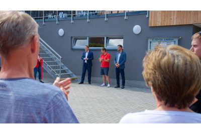 Tenisté ze Zábřehu se radují z moderního zázemí; foto: Město Zábřeh