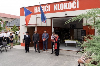 Dobrovolní hasiči v Klokočí mají výročí i opravenou zbrojnici