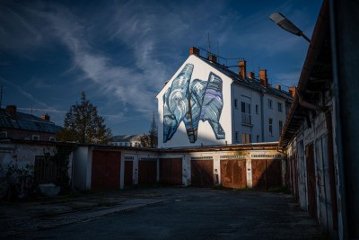 Reprodukce muralu jako poděkování od Street Art Festivalu Foto: archiv SAF