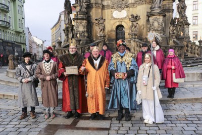 Tři králové žehnali v Olomouci