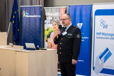 Policisté z měst a obcí zaplnili Olomouc