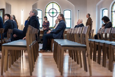 Červený kostel otevřel brány. Symbolický klíč předal hejtman Suchánek