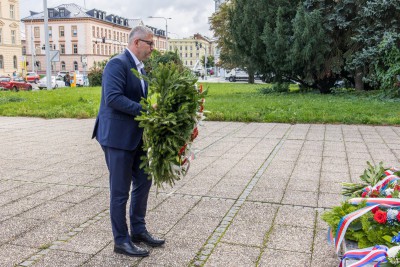 Olomoucký kraj uctil památku T. G. Masaryka