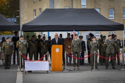 Olomoucká vojenská policie slavnostně nastoupila na Den svého útvaru