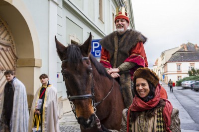 Tři králové popřáli v Olomouci šťastný nový rok