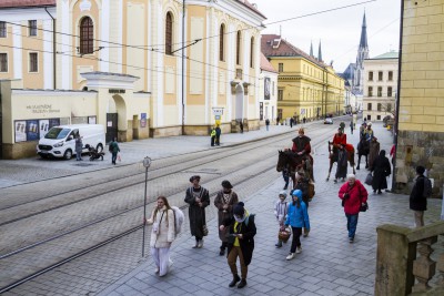 Tři králové popřáli v Olomouci šťastný nový rok