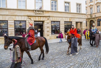 Tři králové popřáli v Olomouci šťastný nový rok