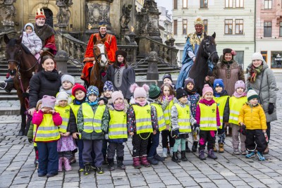 Tři králové popřáli v Olomouci šťastný nový rok