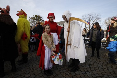 Ve Velké Bystřici bylo veselo. Konal se tam tradiční masopust