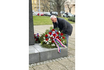 Hejtman Josef Suchánek uctil památku T. G. Masaryka