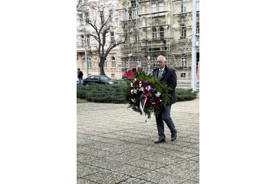 Hejtman Josef Suchánek uctil památku T. G. Masaryka