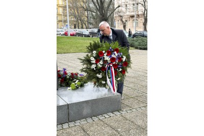 Hejtman Josef Suchánek uctil památku T. G. Masaryka