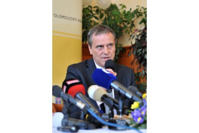tisková konference k návštěvě prezidenta v Olomouckém kraji