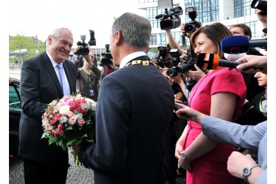 První den návštěvy prezidenta Miloše Zemana v Olomouckém kraji