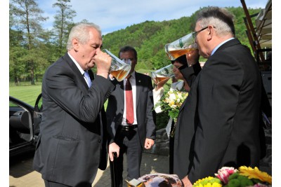 První den návštěvy prezidenta Miloše Zemana v Olomouckém kraji