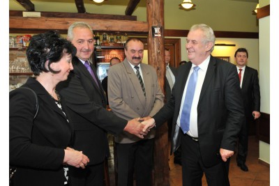 První den návštěvy prezidenta Miloše Zemana v Olomouckém kraji