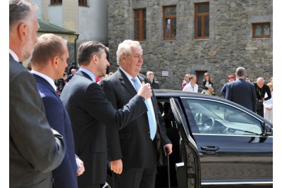 Třetí a závěrečný den prezidentské návštěvy v Olomouckém kraji, 15.5.2015