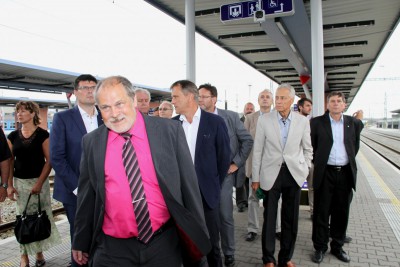 Hejtman Rozbořil si prohlédl rekonstrukci olomoucké železniční stanice 