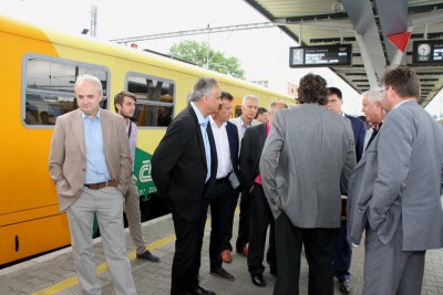 Hejtman Rozbořil si prohlédl rekonstrukci olomoucké železniční stanice 