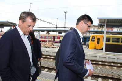 Hejtman Rozbořil si prohlédl rekonstrukci olomoucké železniční stanice 