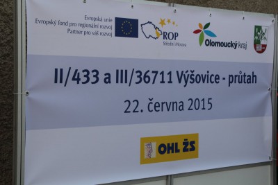 Průtah Výšovicemi na Prostějovsku otevřen